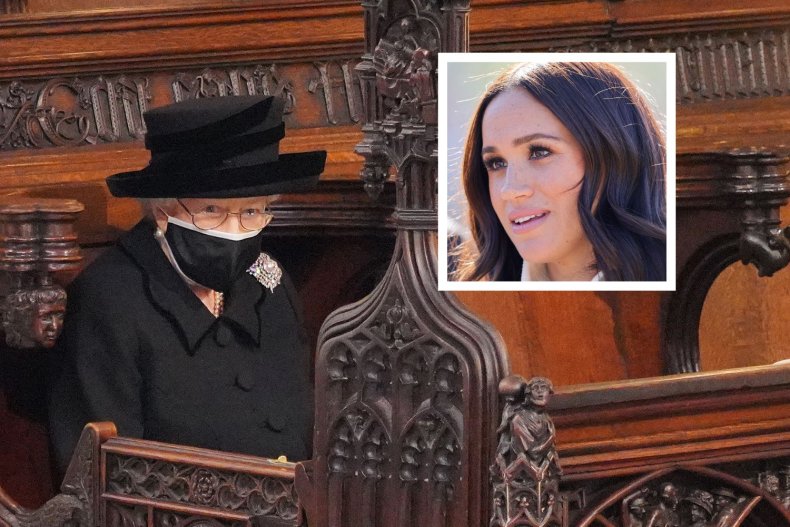 Queen at Philip's Funeral Missed by Meghan