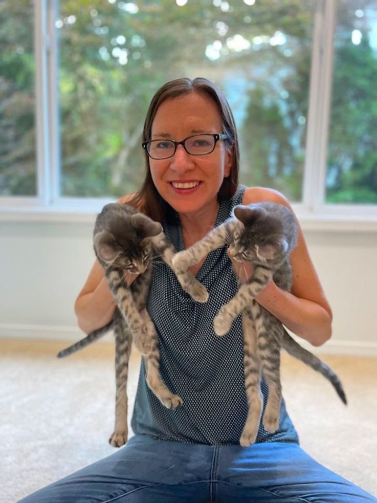 Julee Balko with Dandelion and Bumble
