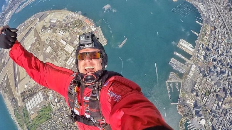 Lee Crudgington injured while speed flying