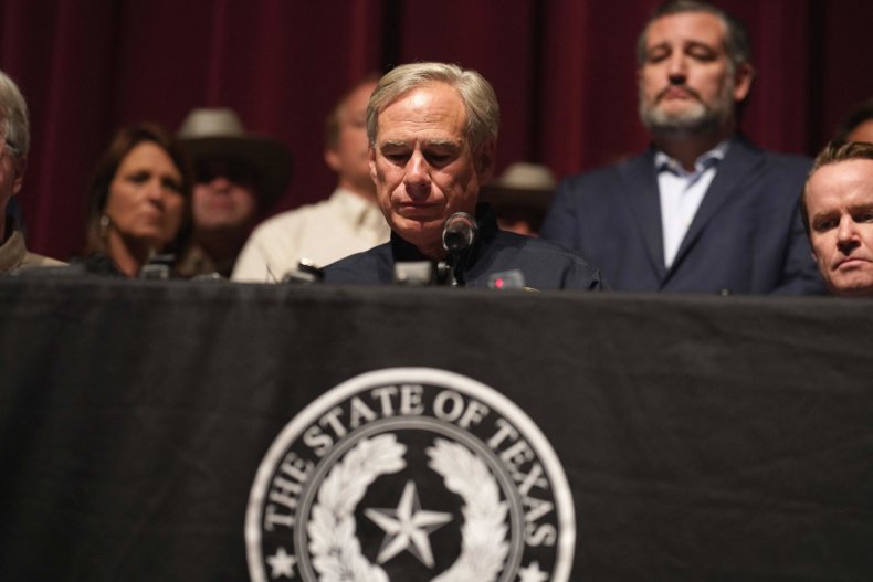 Texas Governor Greg Abbott during press conference