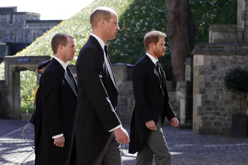 Prince Harry and William at Philip Funeral