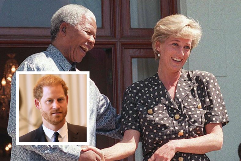 Princess Diana and Nelson Mandela,1997