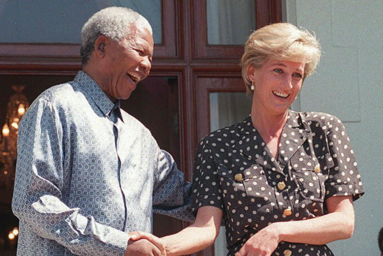 Princess Diana and Nelson Mandela,1997