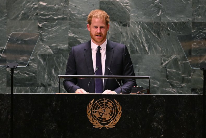 Prince Harry Addresses The UN General Assembly
