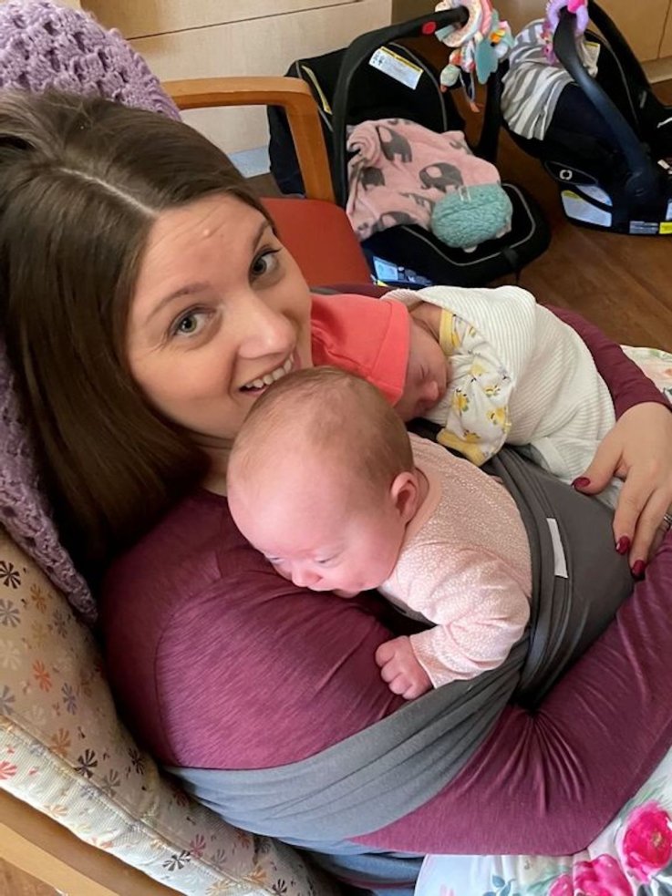 Audrienna Lambert with baby