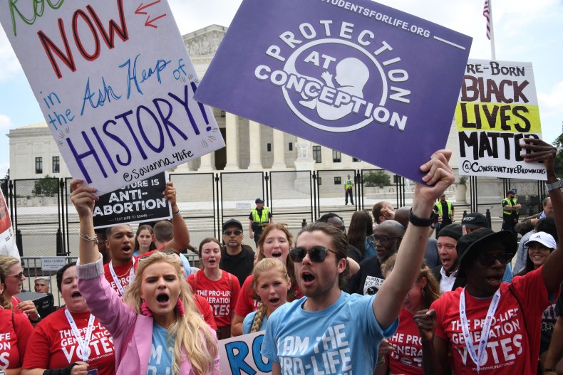 Anti-abortion protesters