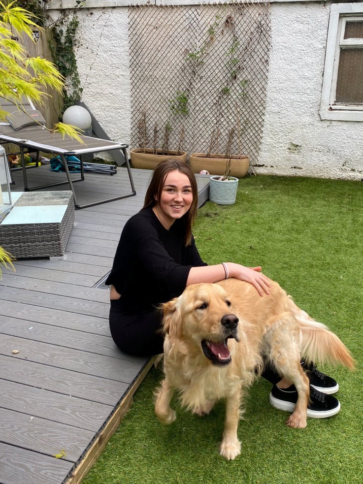 Gus and Mia Millar at home