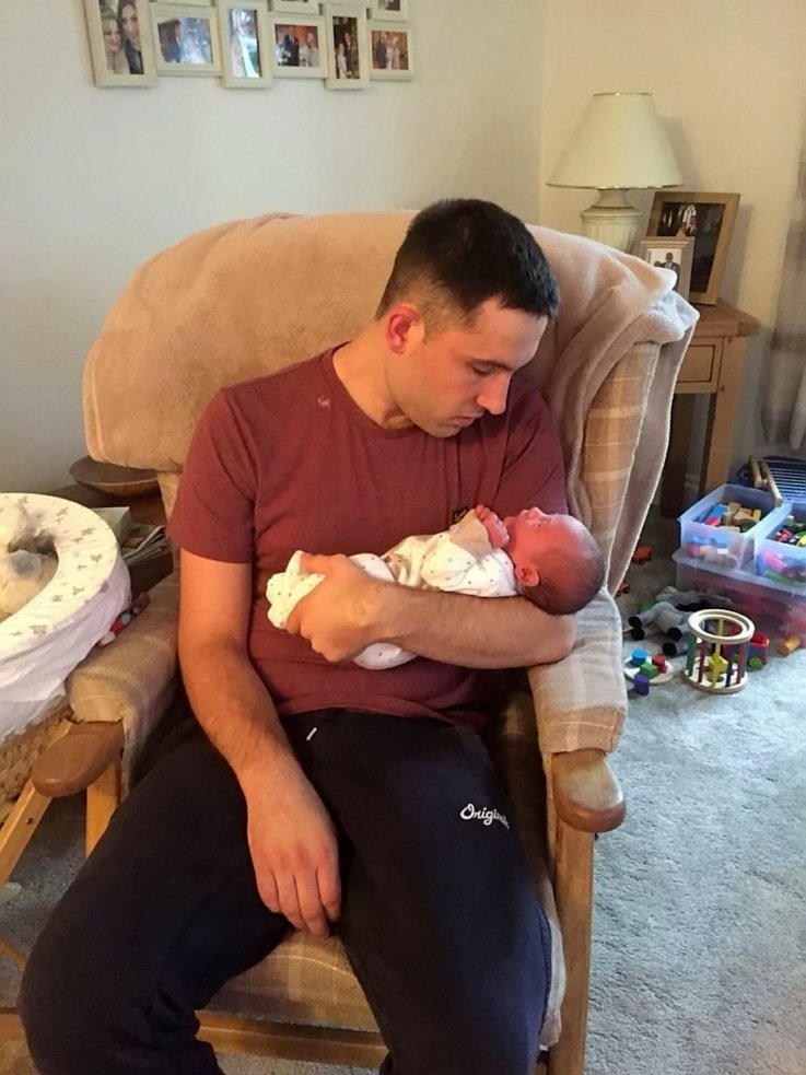 Dale Wilson with baby