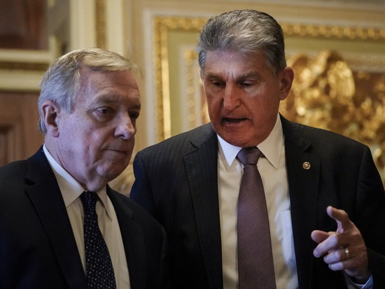 Dick Durbin Joe Manchin Senate Whip Democrats
