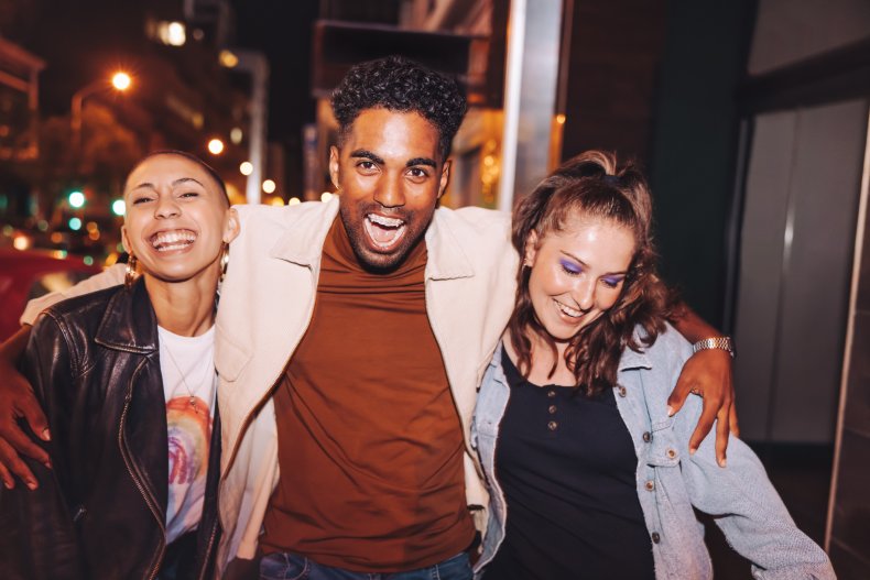 male and female friends
