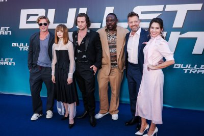 Brad Pitt Playfully Kicks Photographers Bullet Train Brad Pitt Playfully Kicks Photographers Bullet Train