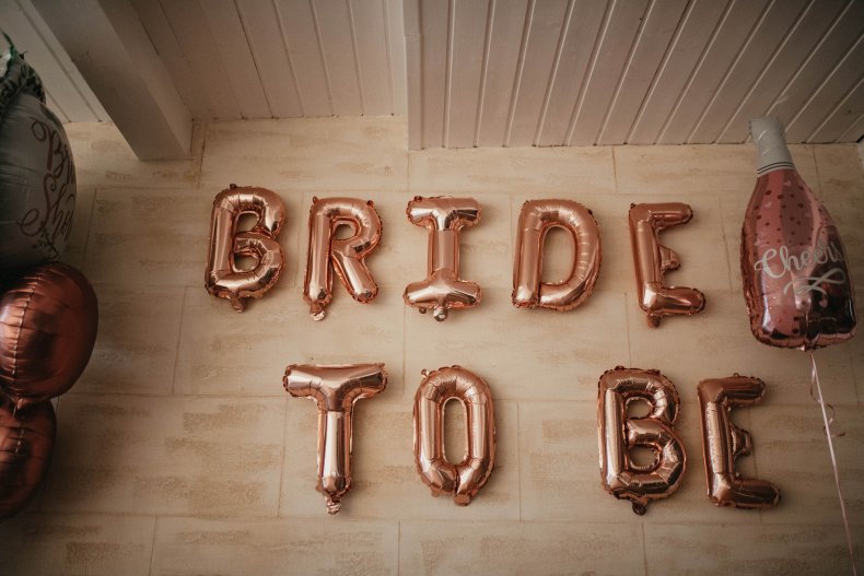 Bridal party balllons