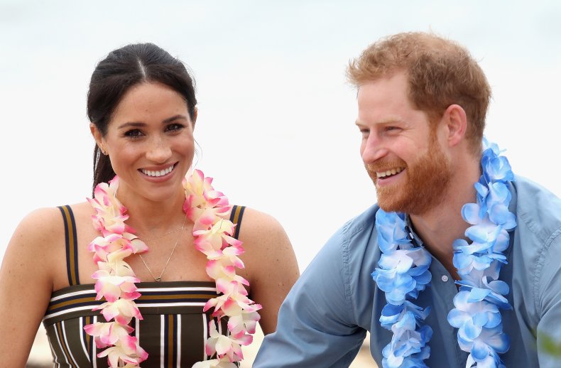 Meghan and Harry on the Beach