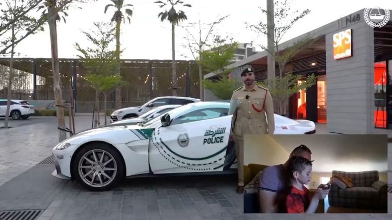 Super voitures de la police de Dubaï