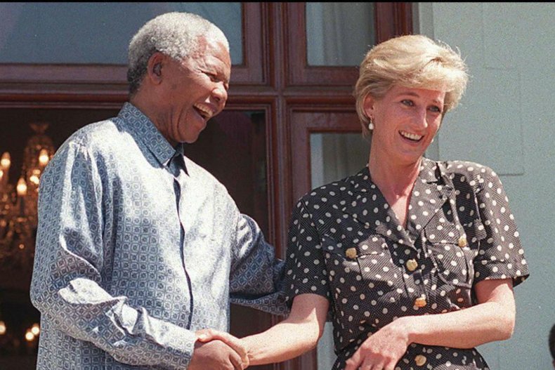 Princess Diana and Nelson Mandela