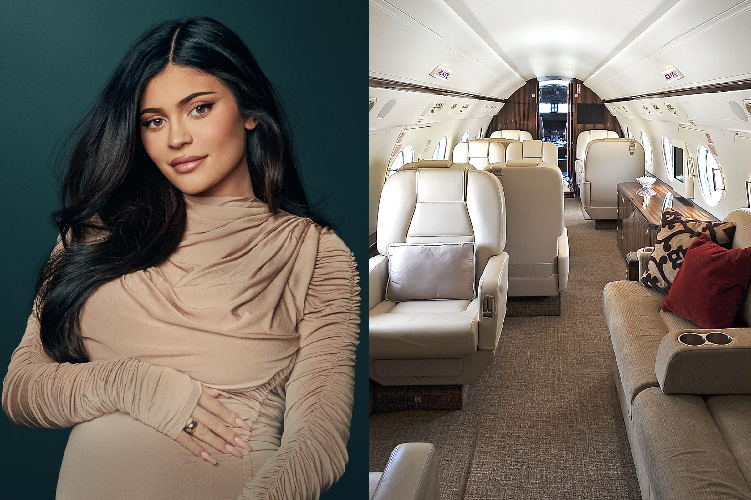 Kylie Jenner Private Jet Interior 