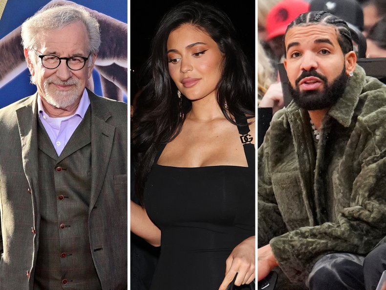 Steven Spielberg, Kylie Jenner and Drake 