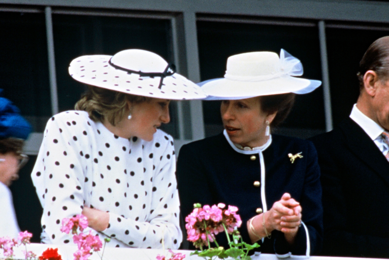 Princess Diana and Princess Anne Royal Ascot