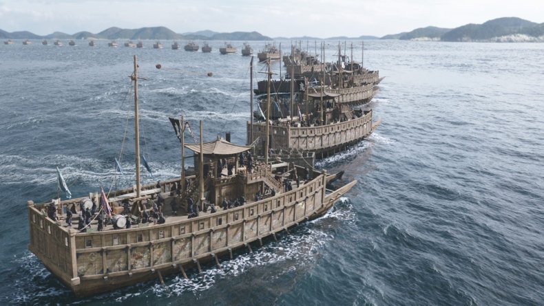 Still from Korean "Hansan: Rising Dragon" film