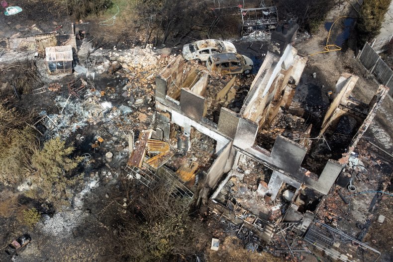 Aftermath Of UK Wildfires