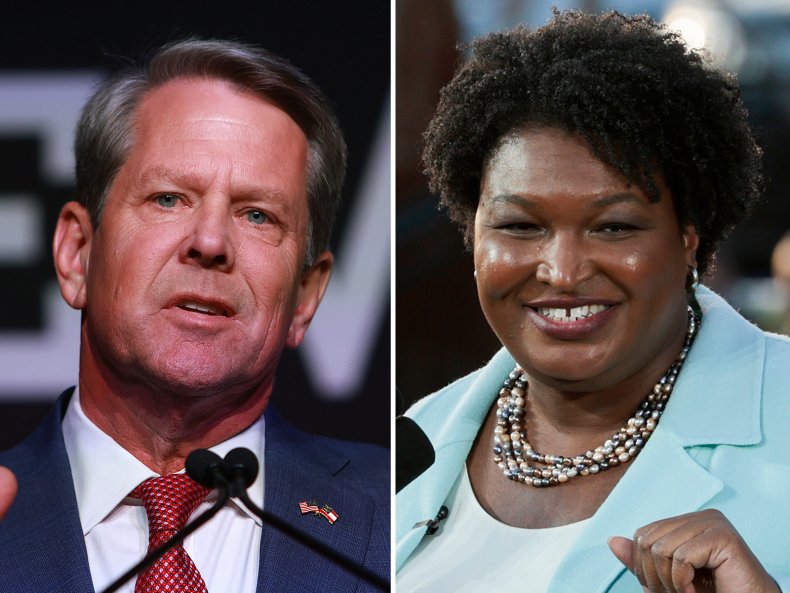 Brian Kemp and Stacey Abrams