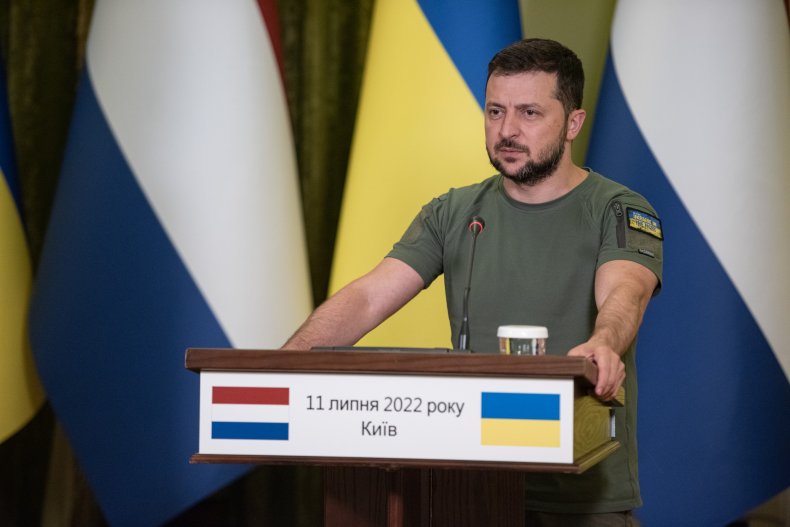 Ukrainian President Volodymyr Zelensky