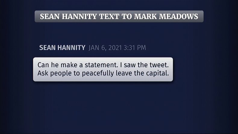 Sean Hannity text