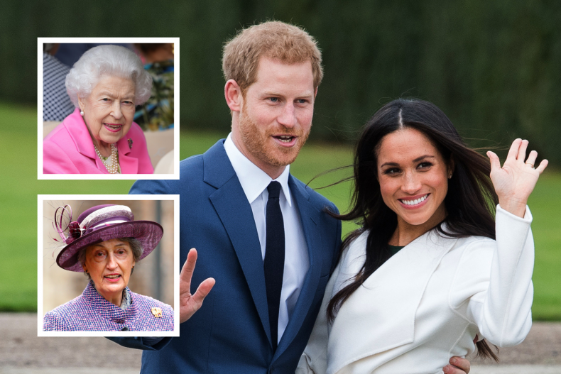 Lady Susan Hussey Comments on Harry, Meghan