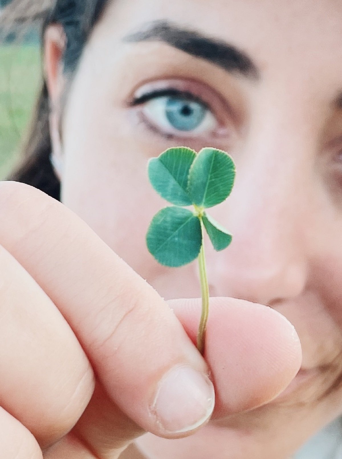 Woman in Disbelief After Finding Incredibly Rare Four-Leaf Clover: 'Luck