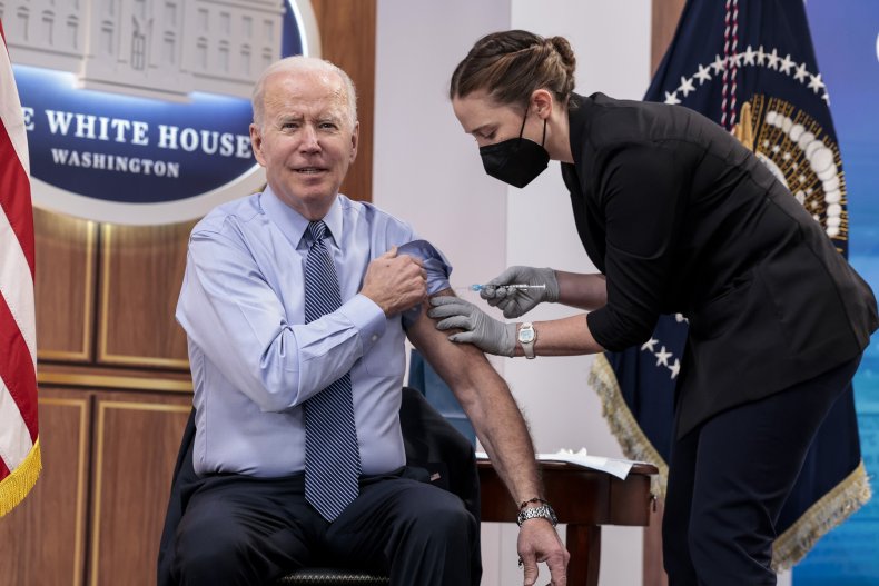 Joe Biden getting vaccine