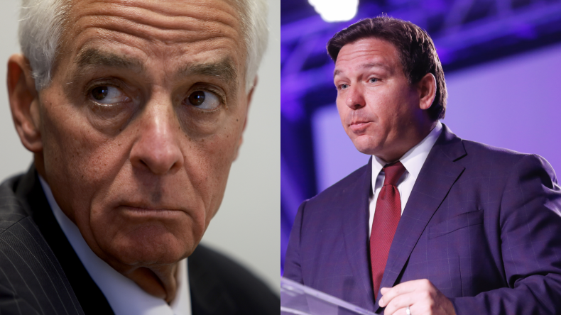Charlie Crist and Ron DeSantis