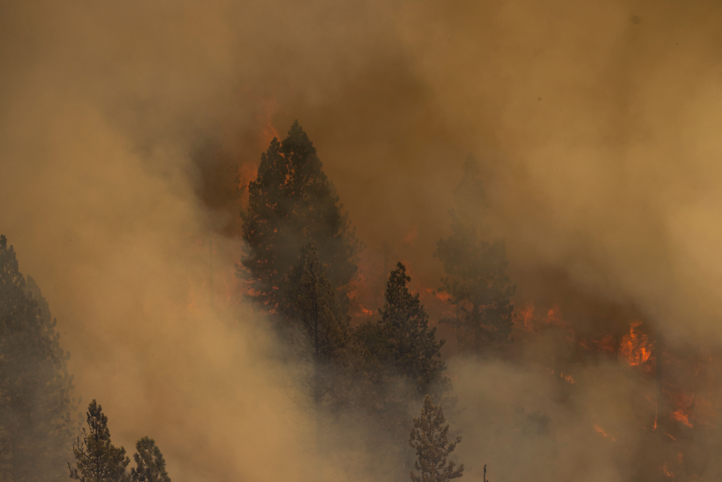 Satellite Gives Bird's-Eye View of California Wildfire Threatening Yosemite