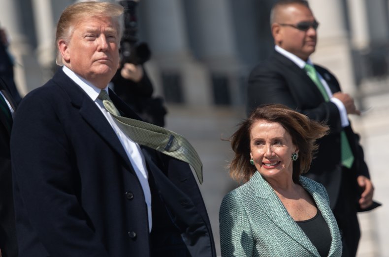 Donald, Trump, and, Nancy, Pelosi, US, Congress