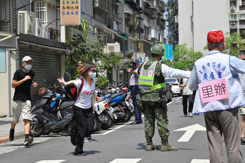 Military Drills in Taipei 