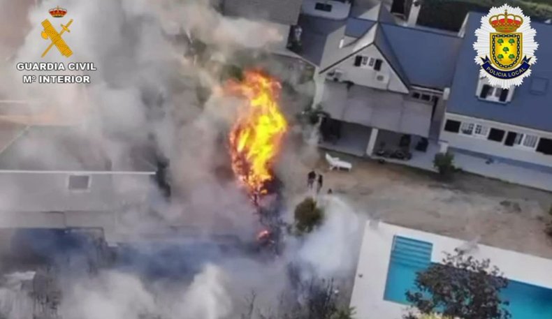 Spain house fire Ukraine refugees hell