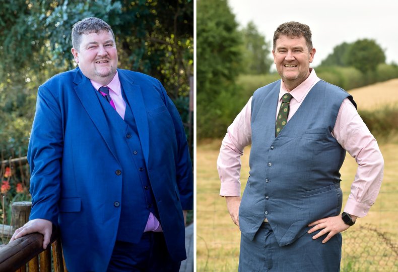 Adrian Scarlett loses half his body weight