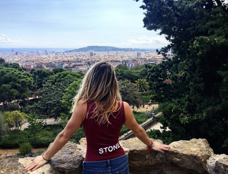Gabrielle Stone in Barcelona, Spain. 