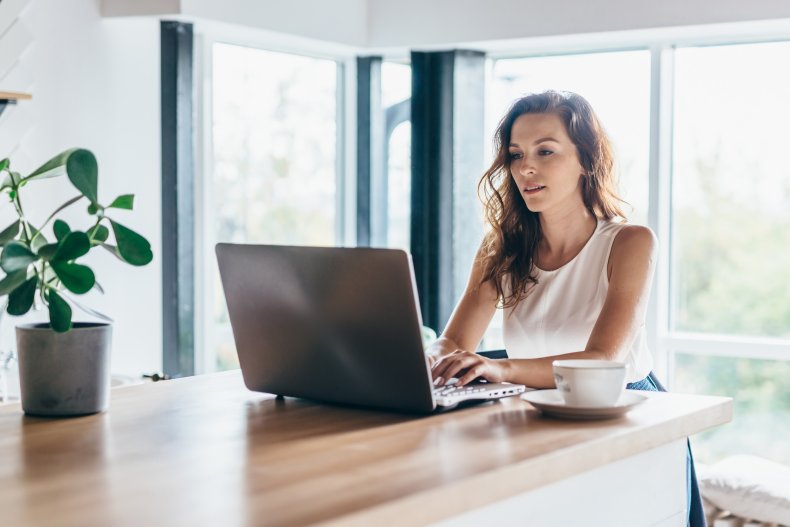 Remote worker shopping TikTok