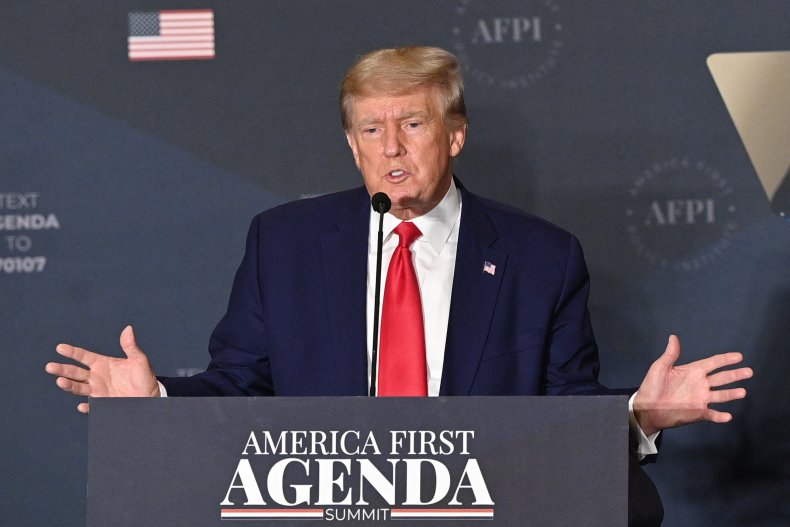 Donald Trump at America First Agenda Summit