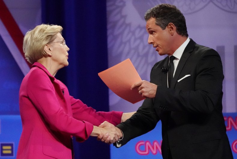 Chris Cuomo and Elizabeth Warren