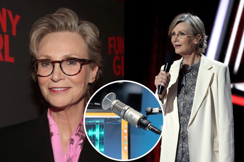 Jane Lynch and podcasts comp