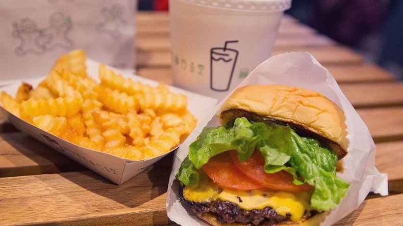 Shake Shack burger and fries