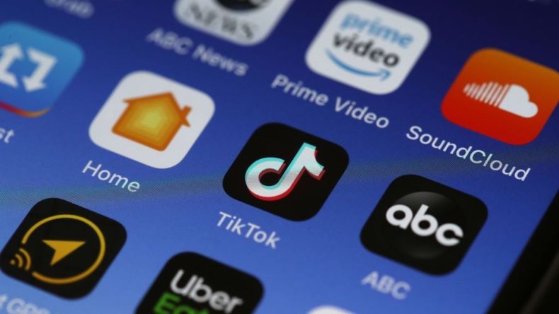 TikTok app is seen on iPhone