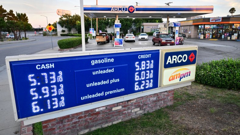 Gas prices in California