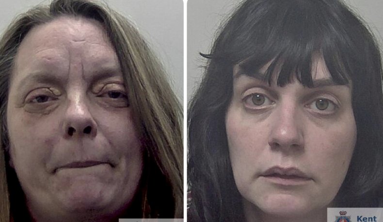 Angela Lawrence and Kirsty Wallis mug shots