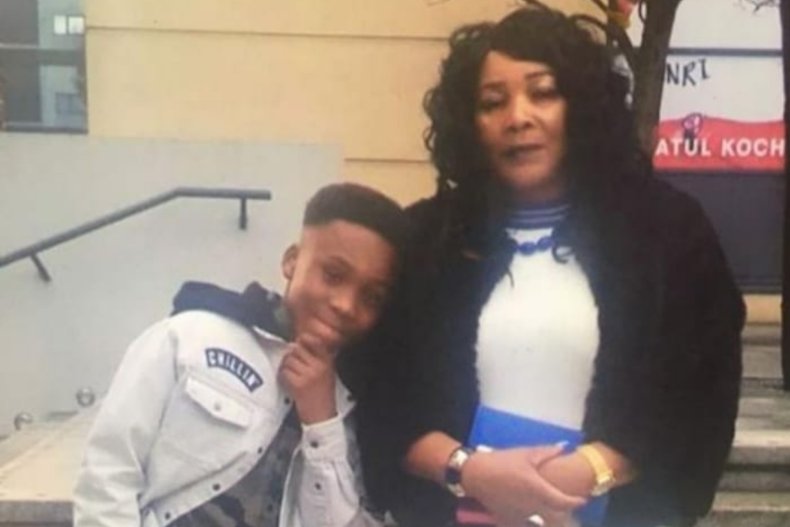 Joan Morris With Her Son, Dea-John Reid