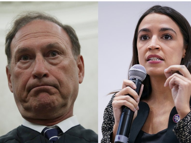 Alexandria Ocasio-Cortez Samuel Alito Tribunal Supremo Aborto