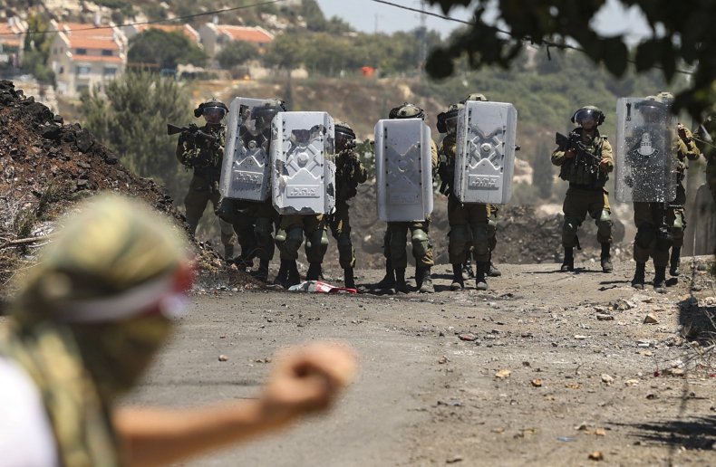 Palestinian, Israeli, protest, clashes, West, Bank