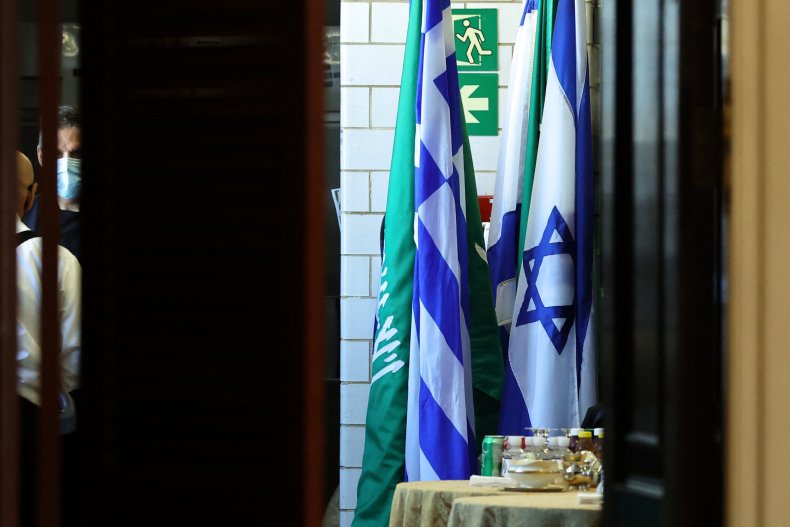 Israel, Saudi, Arabia, flags, State, Department, DC