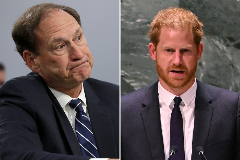Justice Samuel Alito and Prince Harry